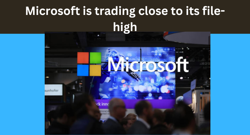 Microsoft is trading close to its file high, It’s still undervalued.