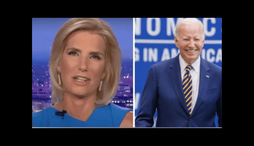 Internet labels laura ingraham 'cheater' after fox information host claims ‘we are absolutely prevailing' reflecting on biden's failures